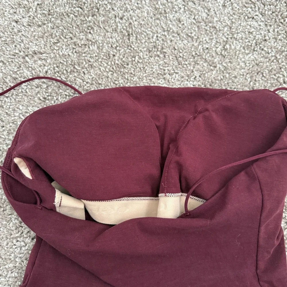 NWT OGL Essential Spaghetti Strap Cropped Airy Brami Tank Top Sz S Built in Bra - Picture 4 of 6